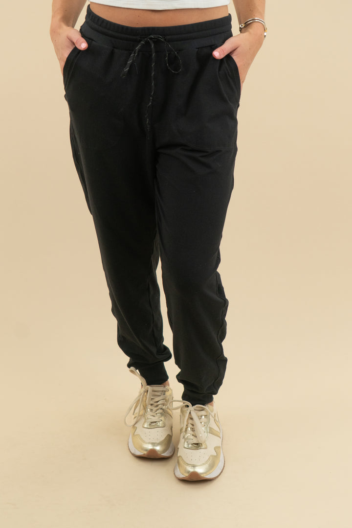 zella black joggers (m)