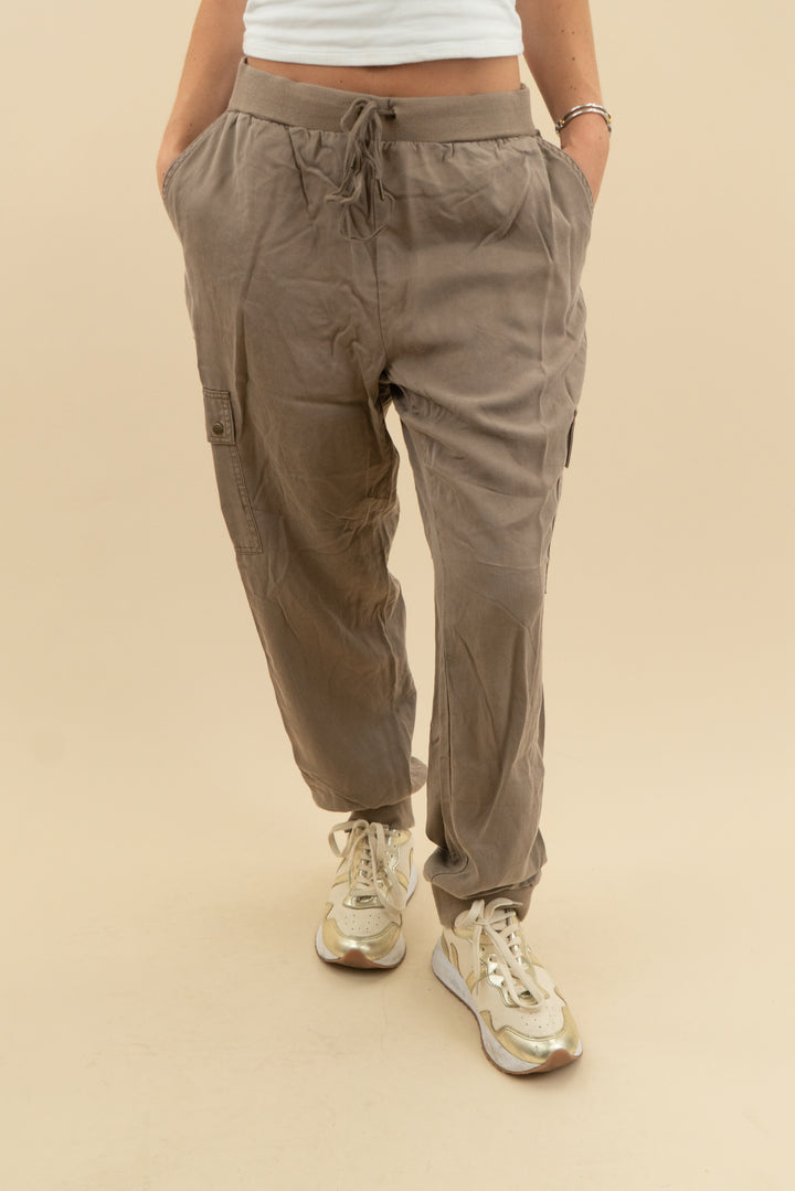 good hart taupe cargo jogger (m)