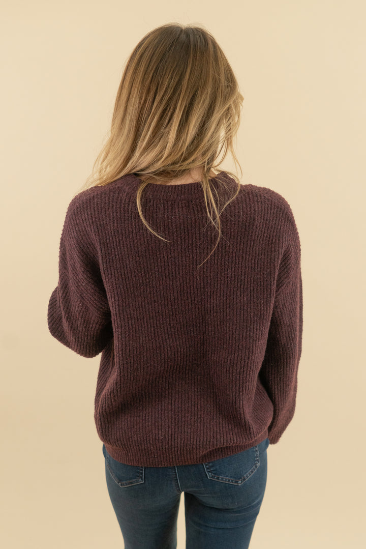a new day cheers maroon sweater (m)