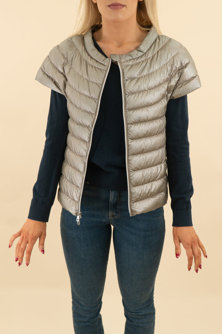 cotes of london Down Vest Metallic Gold (s; retail $248)
