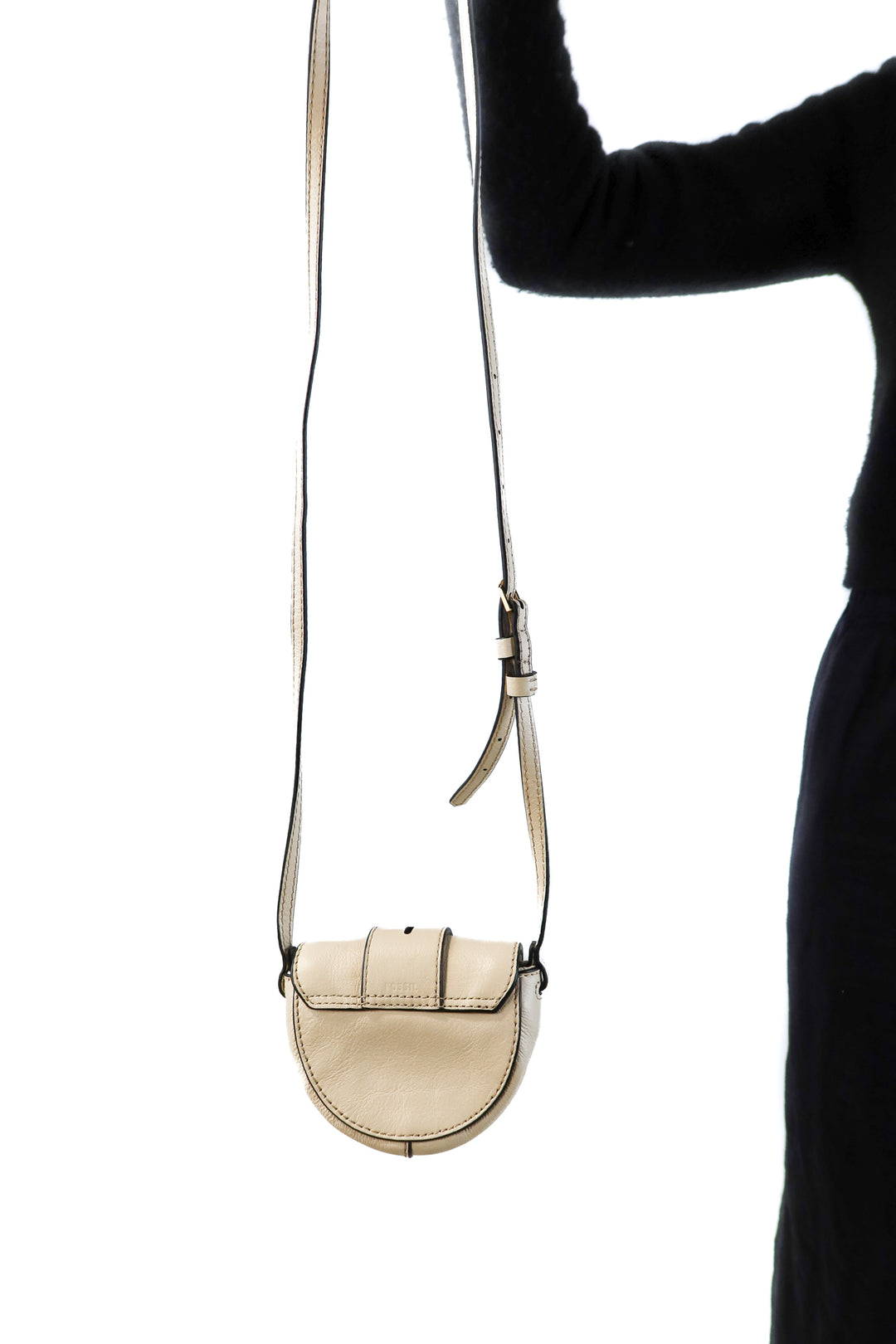 Fossil cream mini buckle bag (retails for $150)