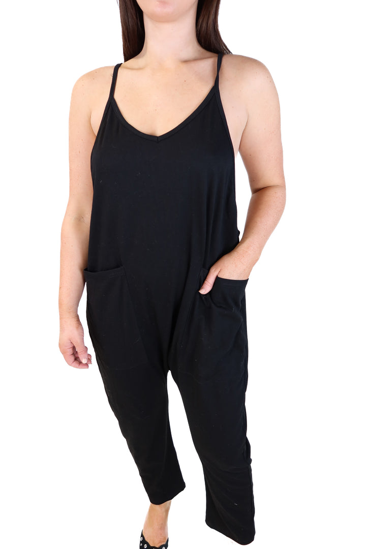 *black lounge jumpsuit (s)