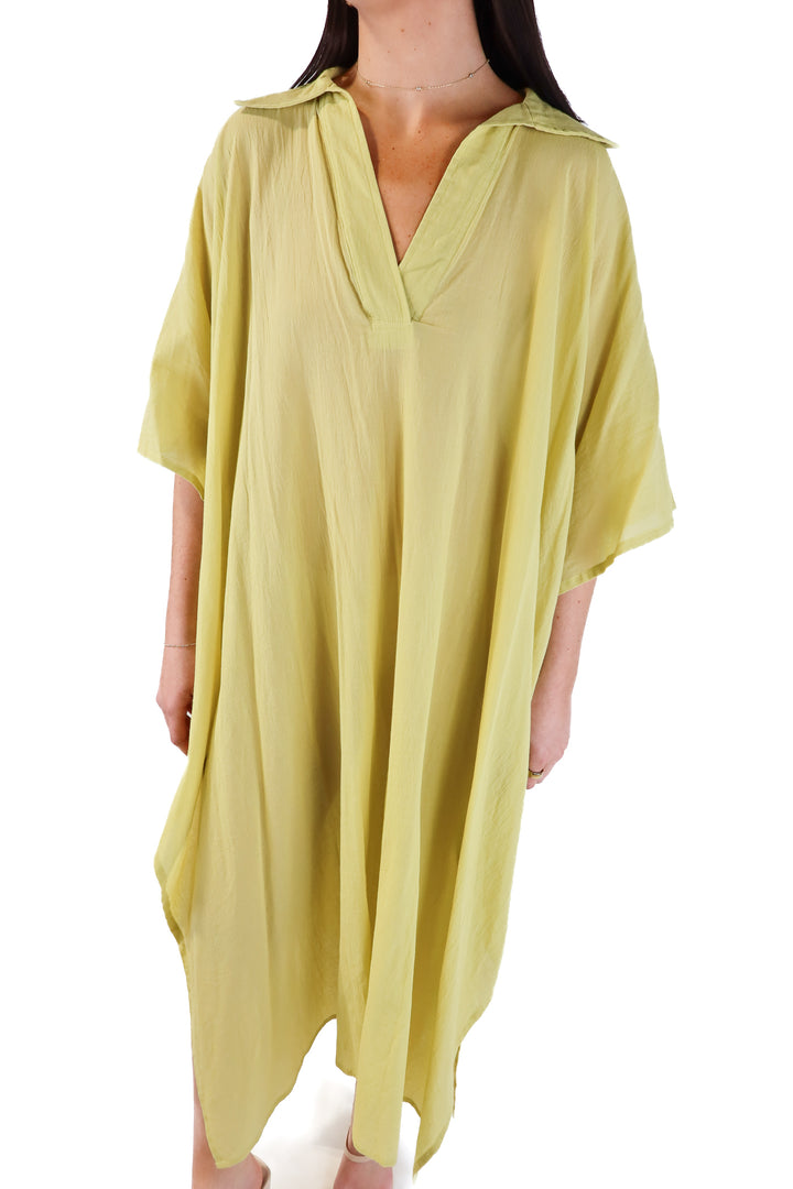Mikoh "Honeydew" Cotton Maxi Cover-Up (1; retail $225)