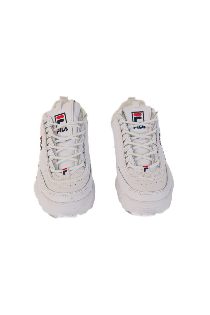 fila white chunky sneakers (8; retail $70)