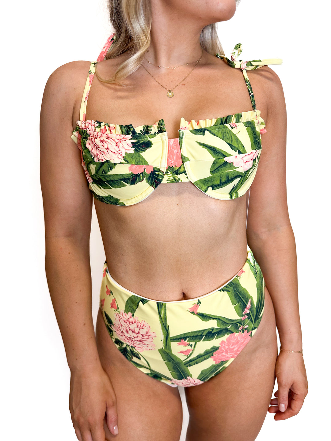 Augabendita Yellow Floral Bikini (M)