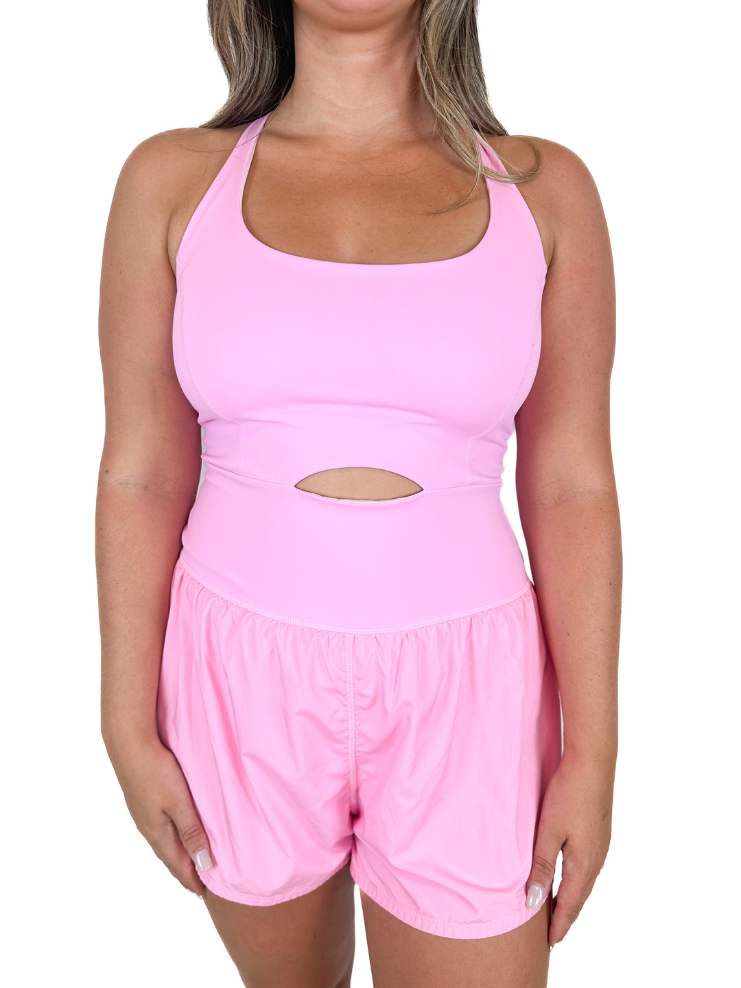 Free People Movement Pink Romper (L)