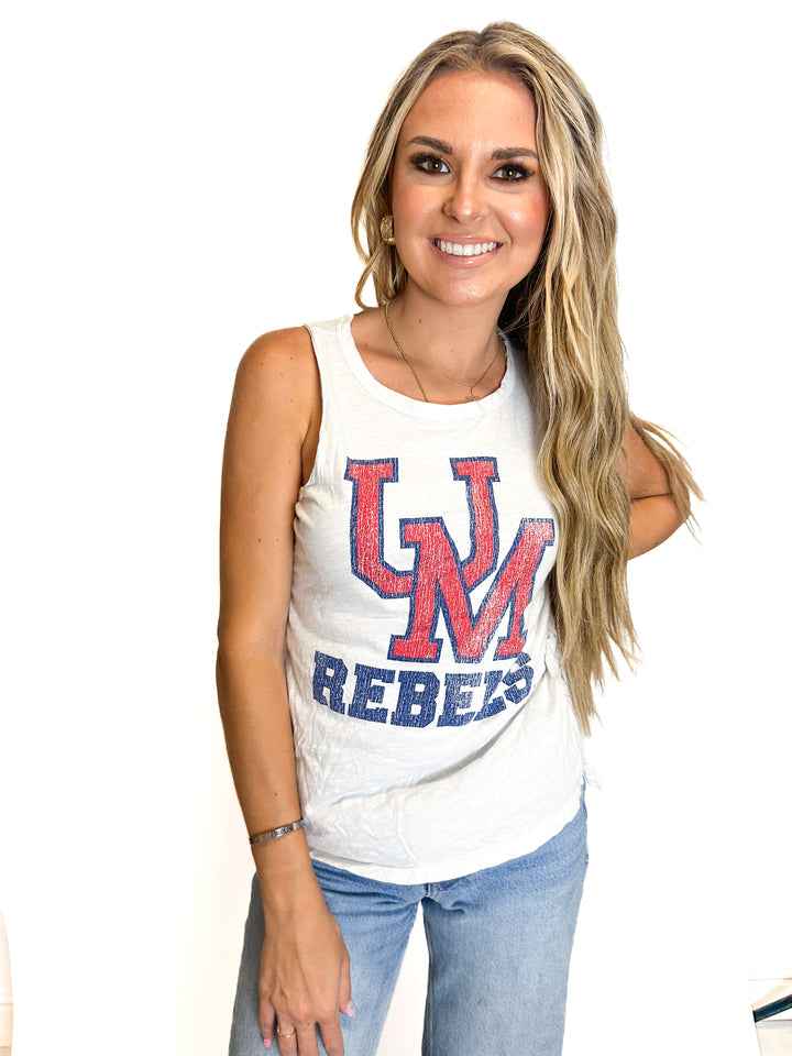 The Original Retro Brand UM Rebels Racerback Tank (S)