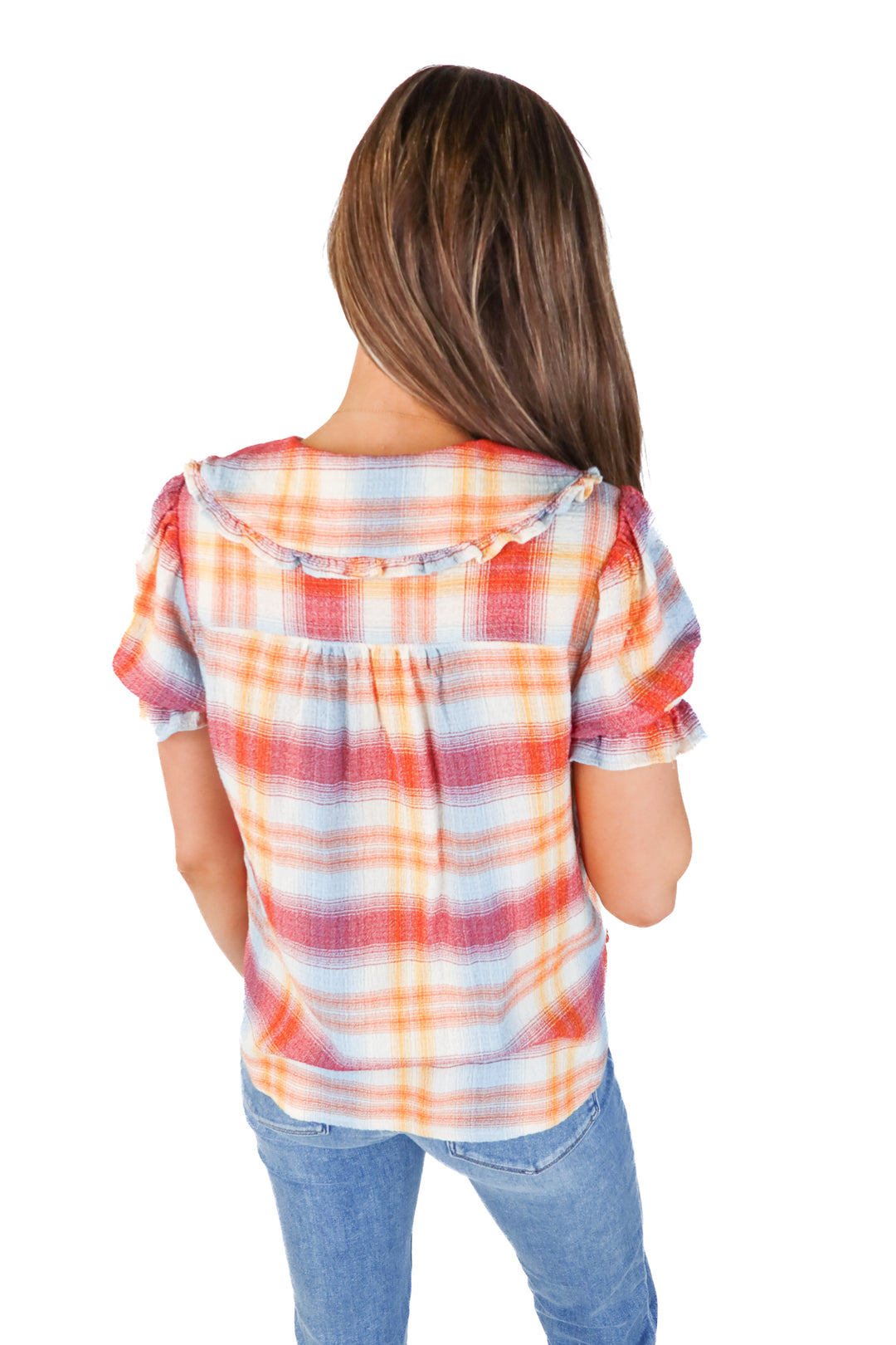 Pilcro Plaid Blouse (XS; retail $118)