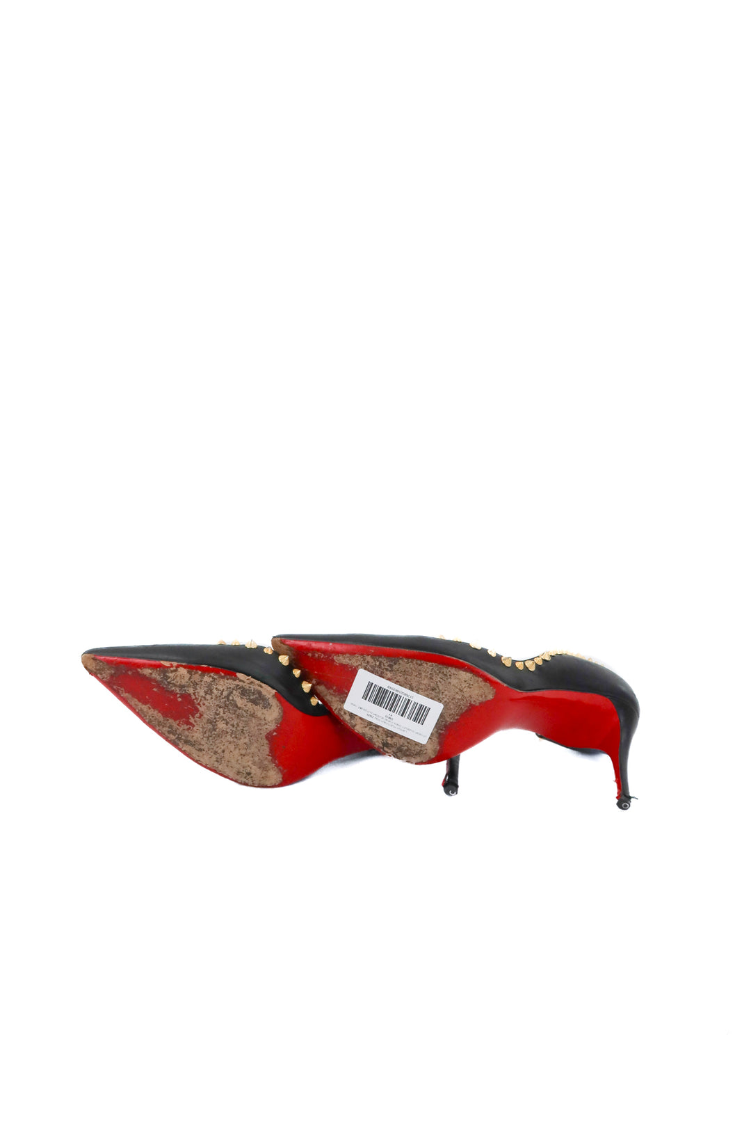 christian louboutin black irishell studded pumps (41/ US10-11; retail $845)