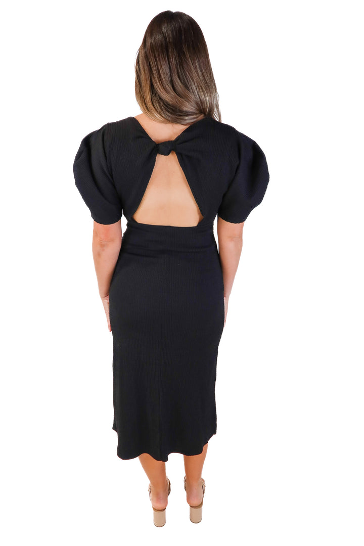 ASTR Black Midi Dress (M; retail $158)