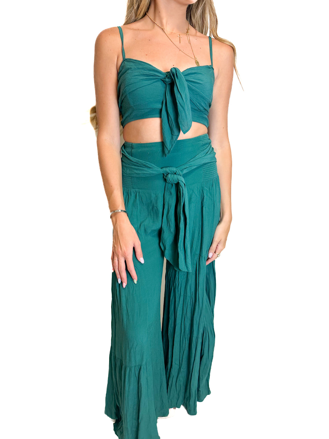 Free People Emerald Green Set (XS)