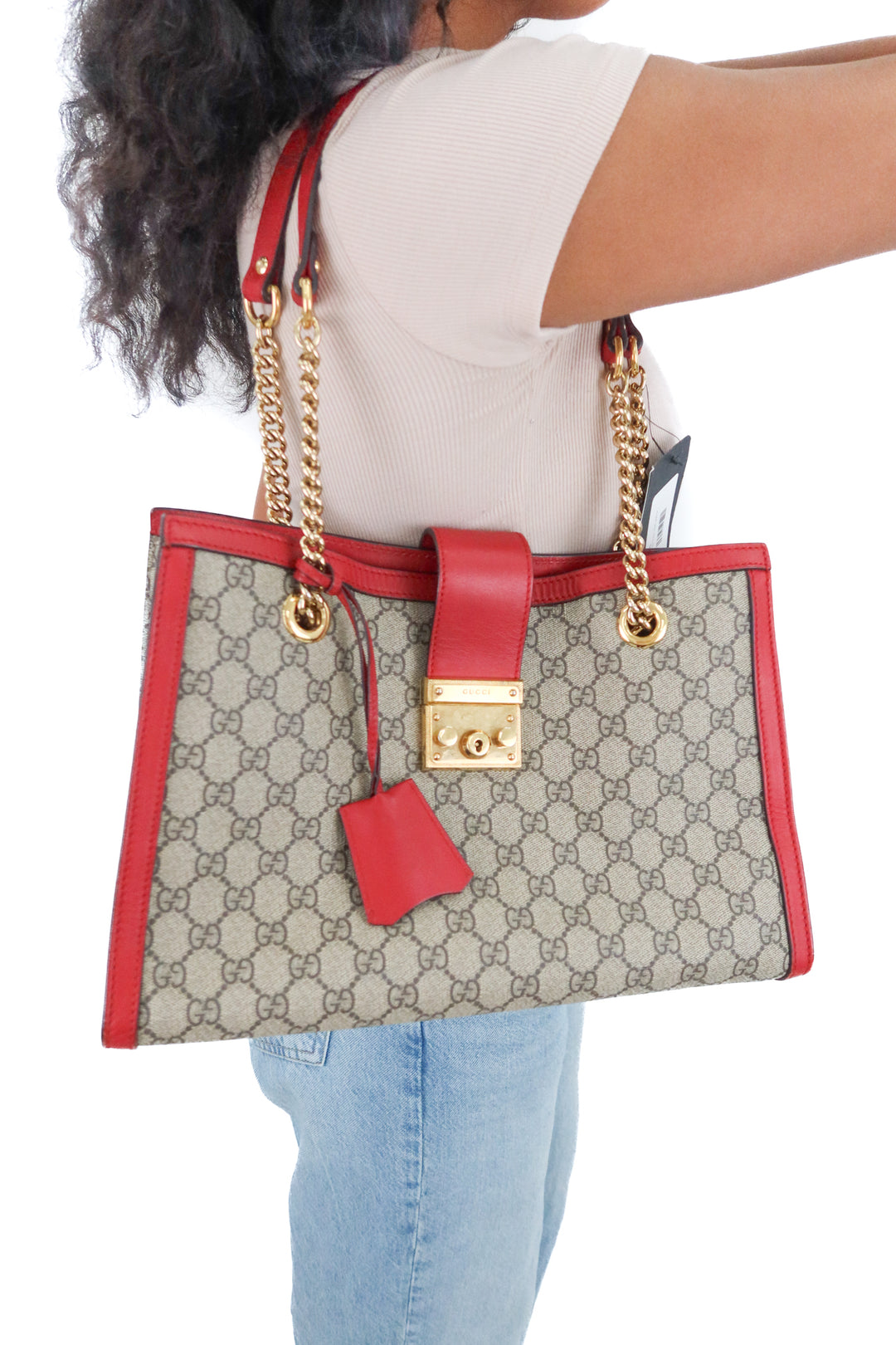Gucci Padlock Tote, Medium (retail $2,500)