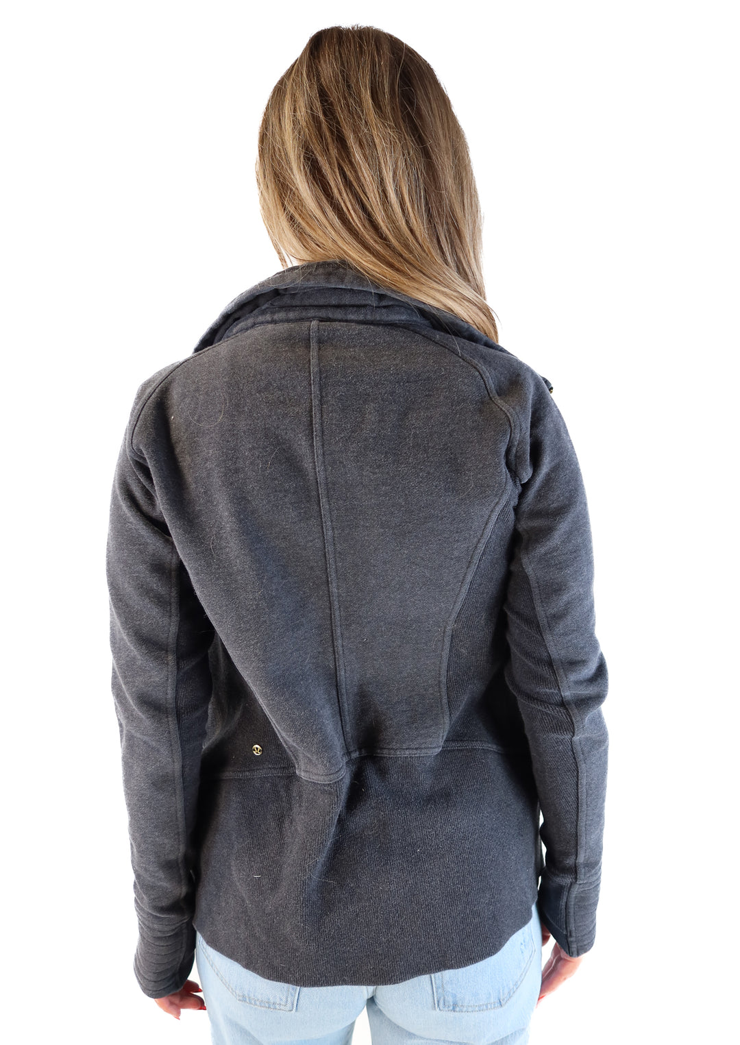 Lululemon dark grey zip up (s; retail $129)