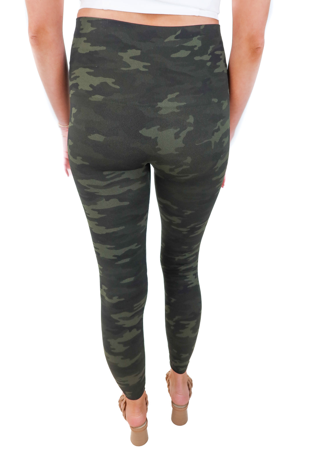 Spanx Green Camo Leggings (S)