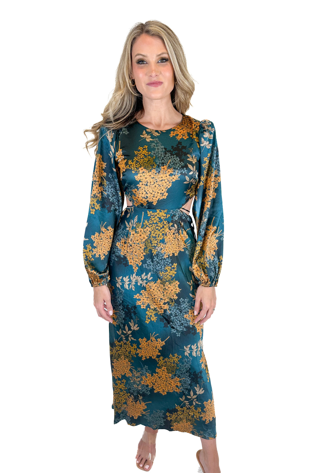ASTR Floral Maxi Dress (XS)