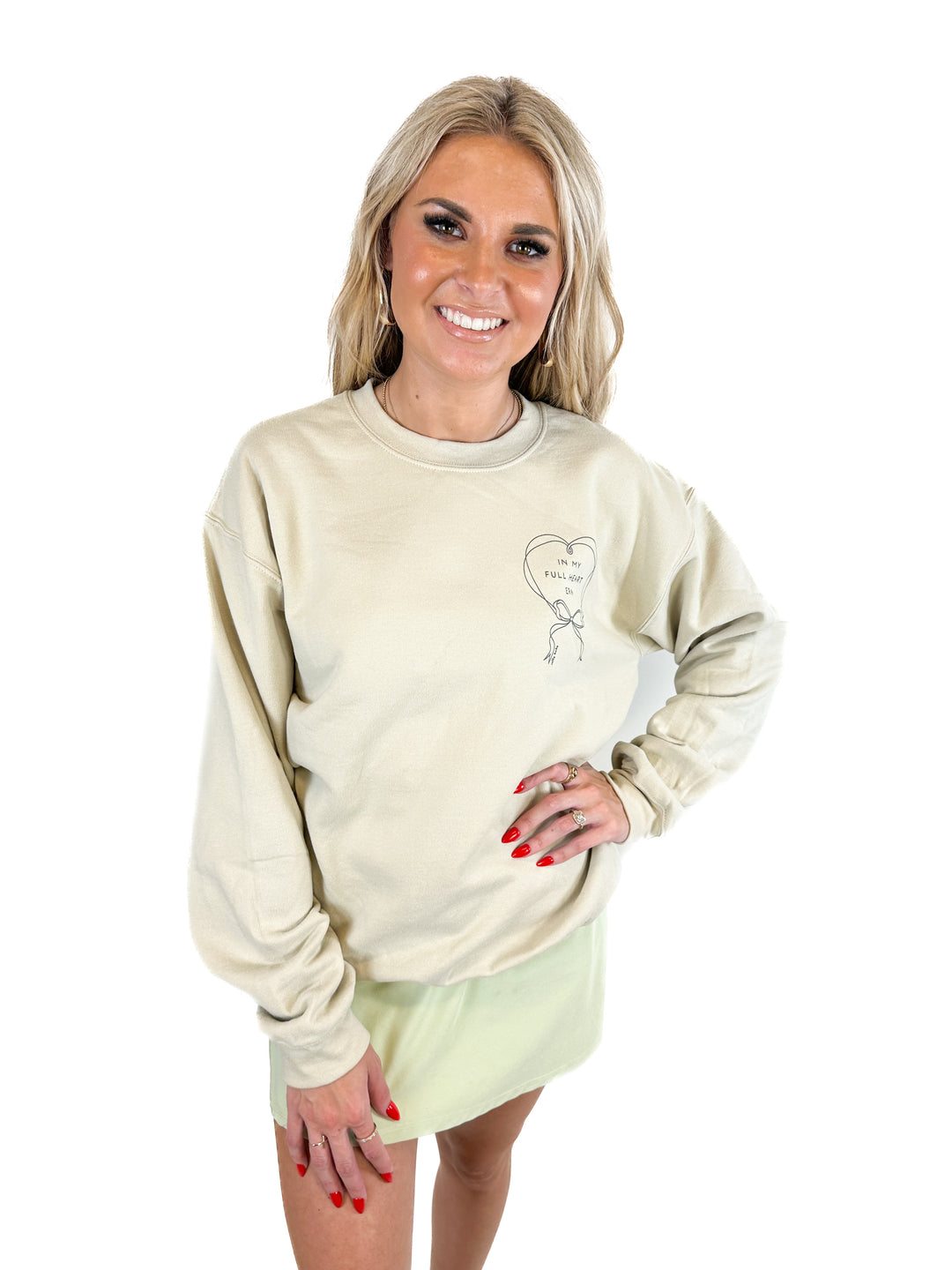 In My Full Heart Era Tan Sweatshirt (M)
