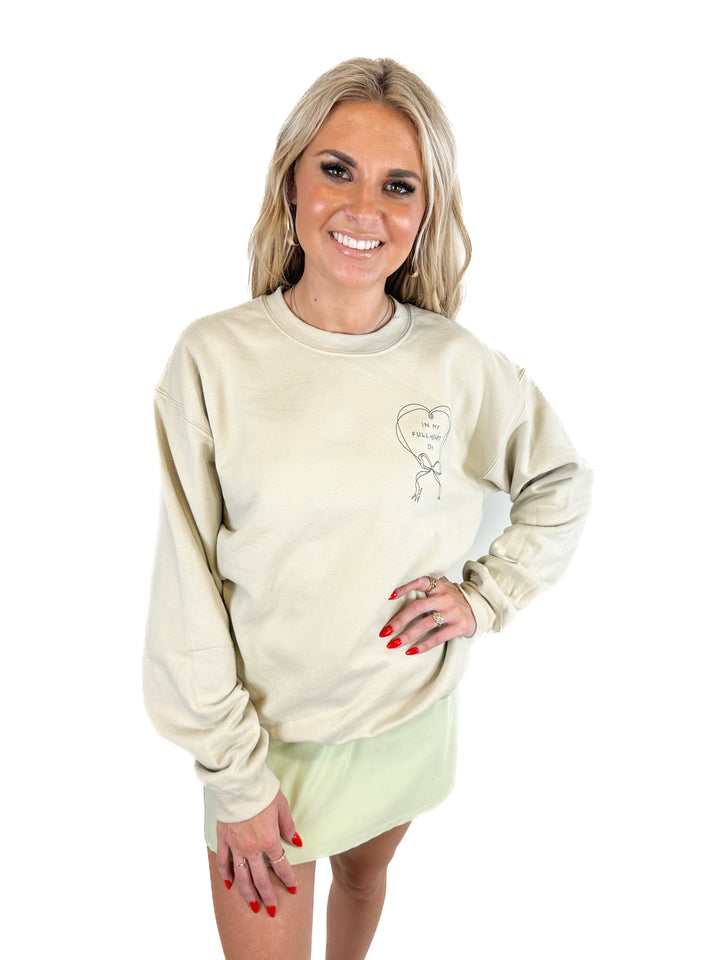 In My Full Heart Era Tan Sweatshirt (M)
