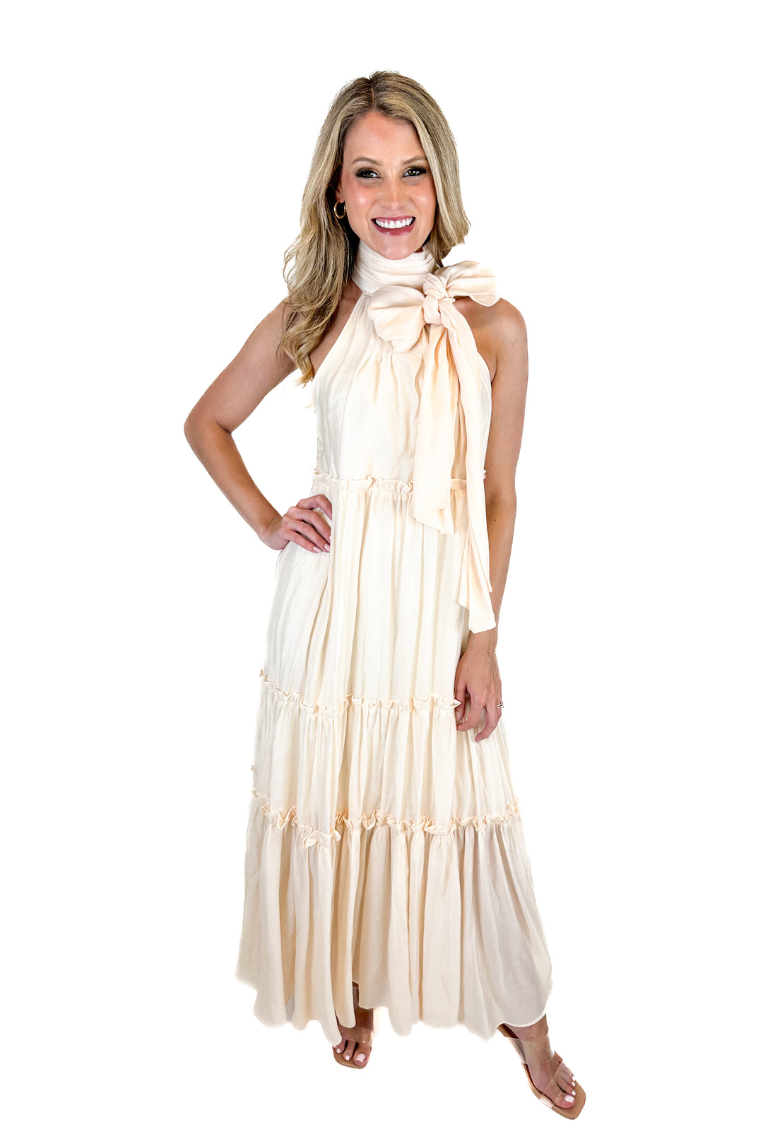Petal & Pup Cream Tiana Maxi Dress NWT (S)