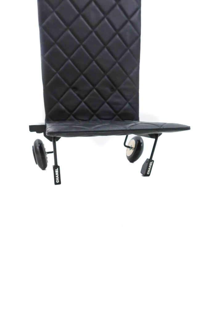 Chanel Patent Quilted Grocery Shopping Trolley Bag