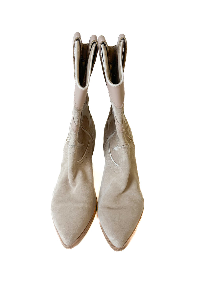 Dolce Vita Tan and Cream Short Boots (7)