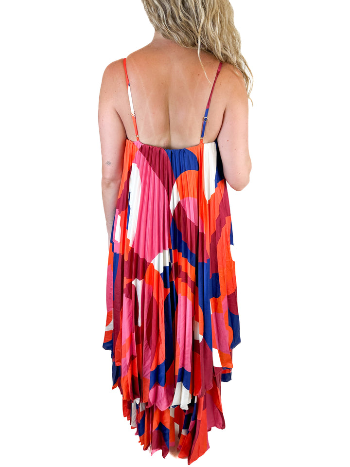 Hutch Graphic Print Hi-Low Dress NWT (M)