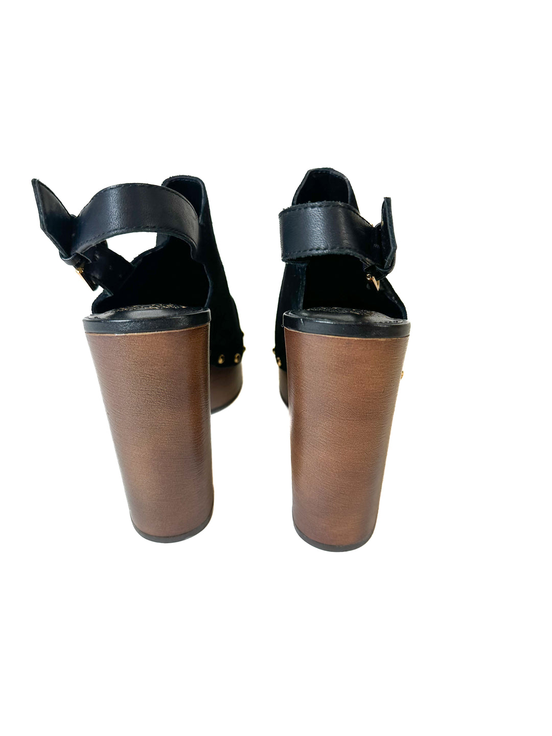 Vince Camuto Black High Heel Clogs NWOT (7)