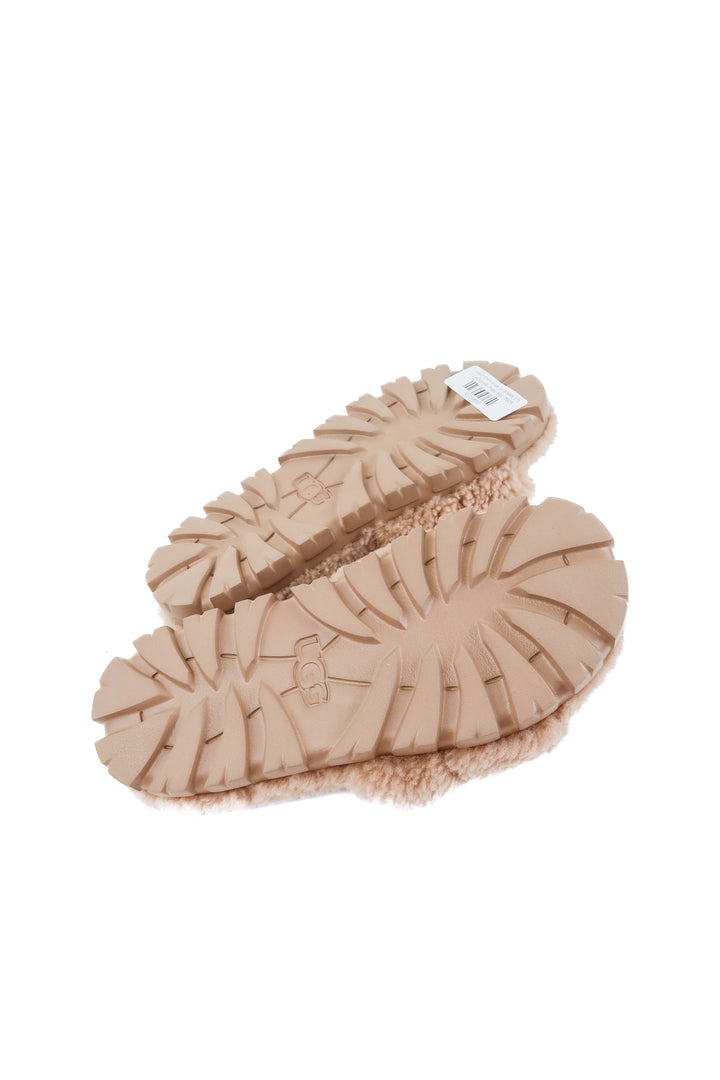 ugg brown slide on shoes (7; retail $140)