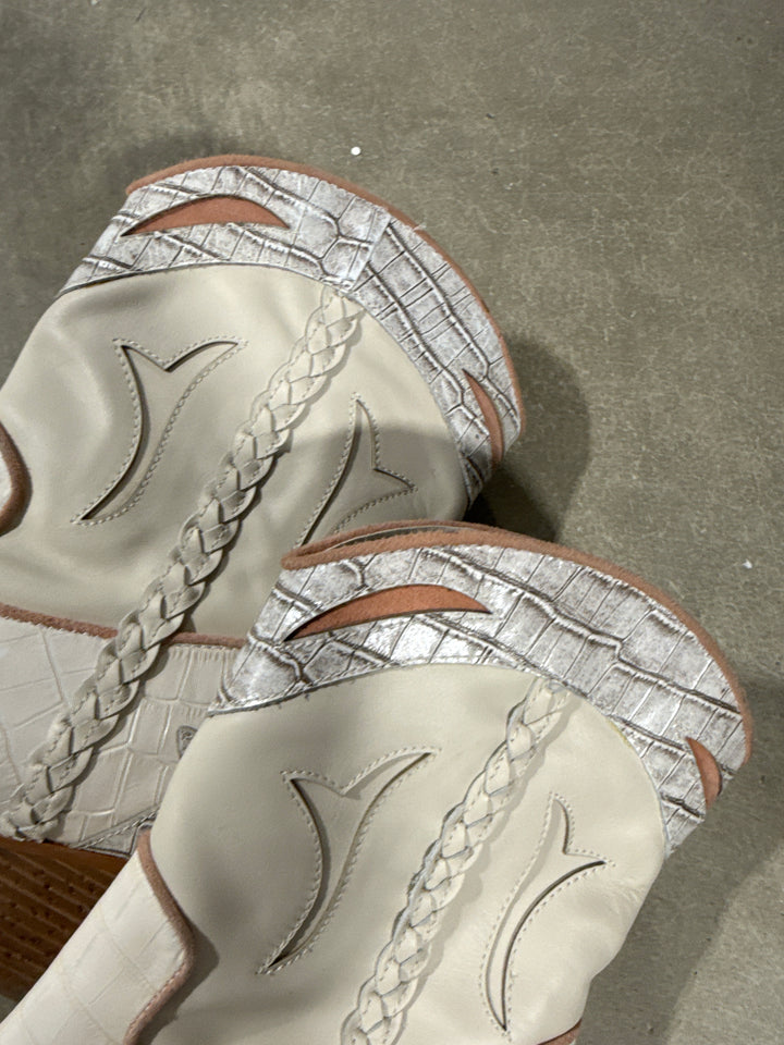 SOLD: Dolce vita neutral cowgirl booties (7; retail $170)