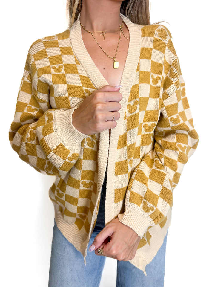 The Magic Box Disney Checkered Cardigan (S)