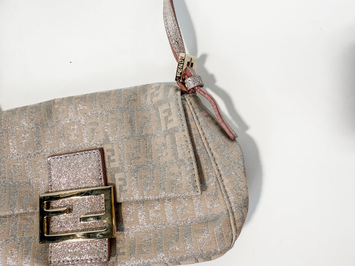 Fendi Pink Shimmer Baguette
