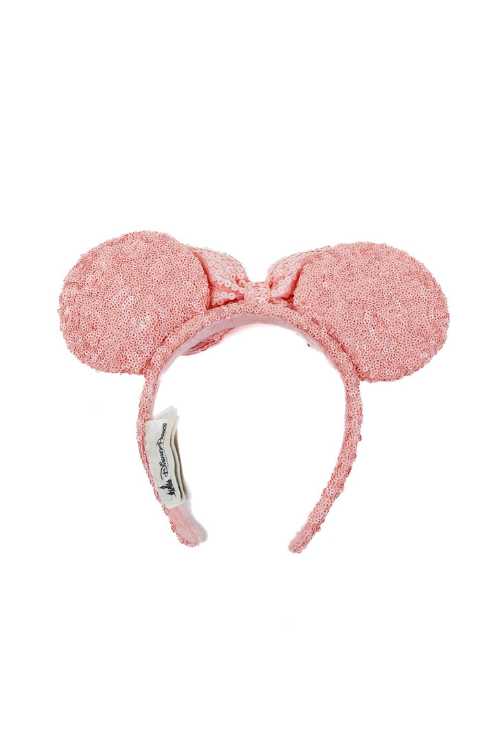 Official disney light pink sequin minnie ears