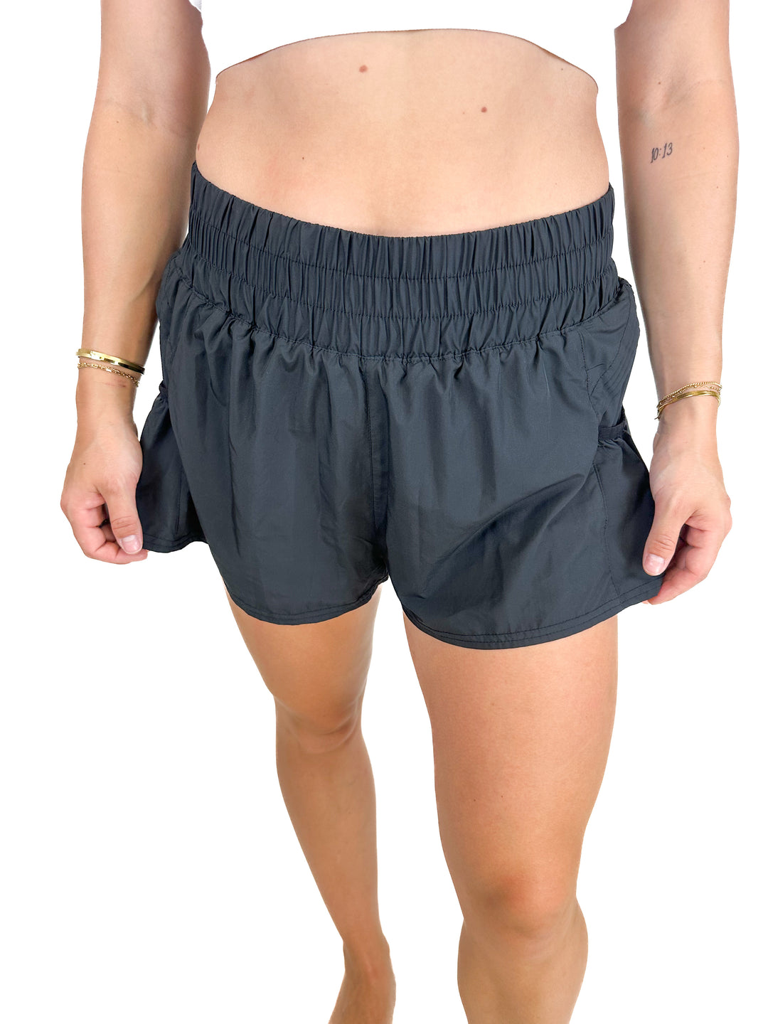 FP Movement Get Your Flirt On Black Shorts (L)