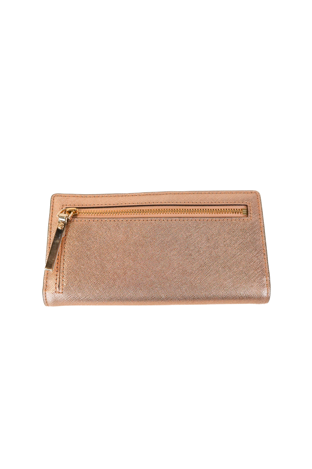 Kate Spade Rose Gold Full Length Wallet (Like New; retail $198)