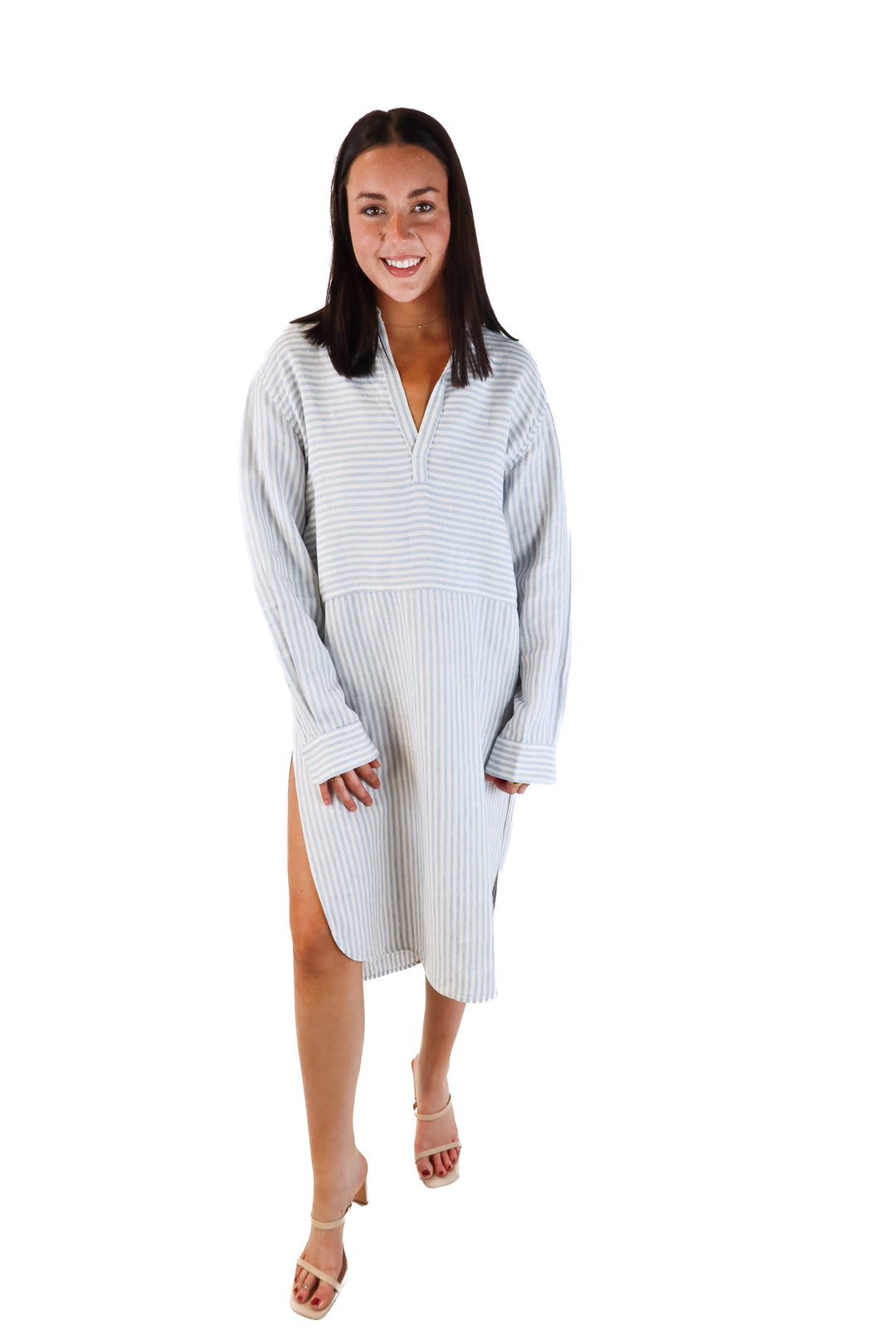 The Salting Striped Linen Dress (S; retail $298)