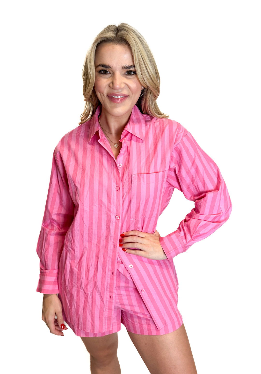 A New Day Pink Striped Set NWT (XS)