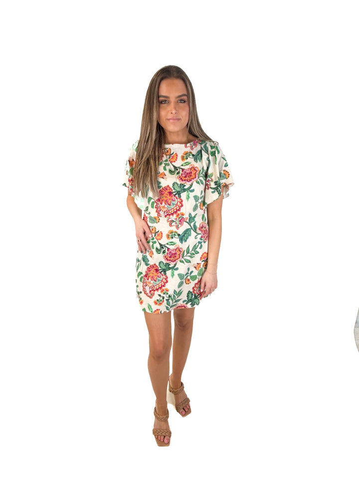 misa floral "layla dress" NWT (xs; retails $360)*