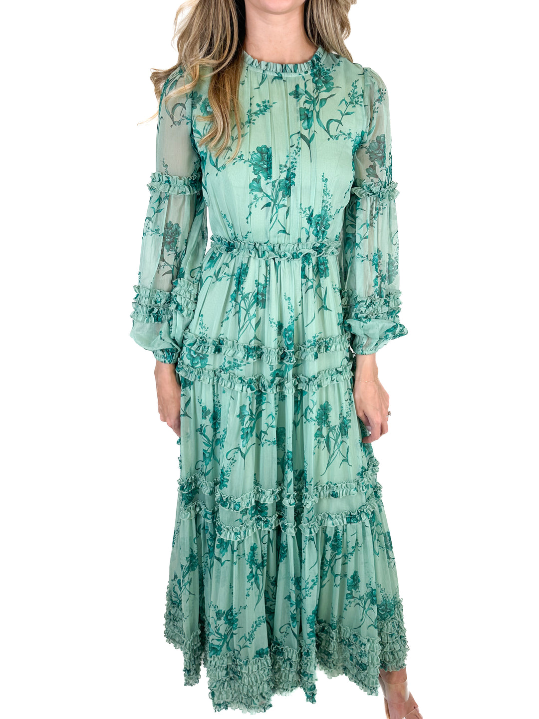 Ivy City Floral Maxi Dress NWT (XXS)