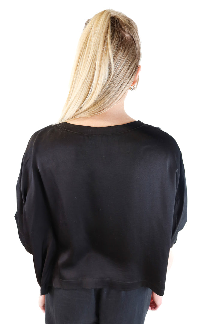 Stillwater Black Silky Top (M; retail $99)