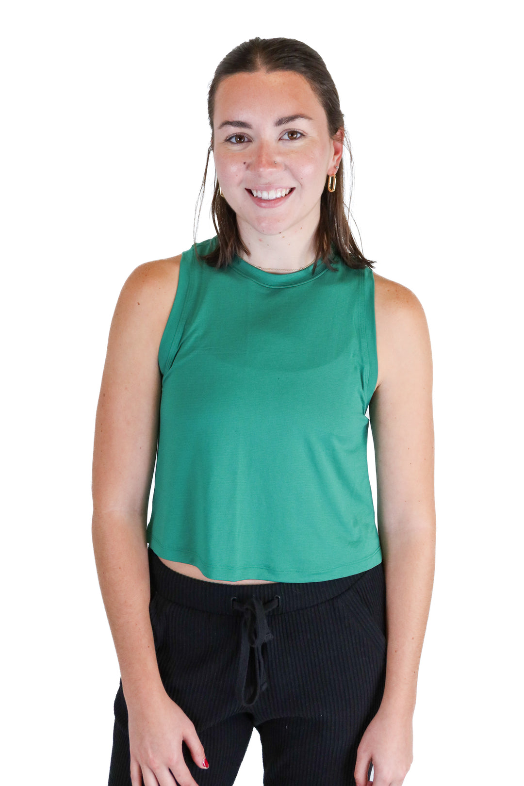 Lululemon Green Ultralight Waist-Length Tank NWT (4; Retail $48)
