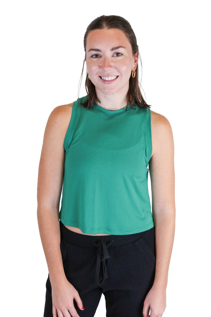 Lululemon Green Ultralight Waist-Length Tank NWT (4; Retail $48)