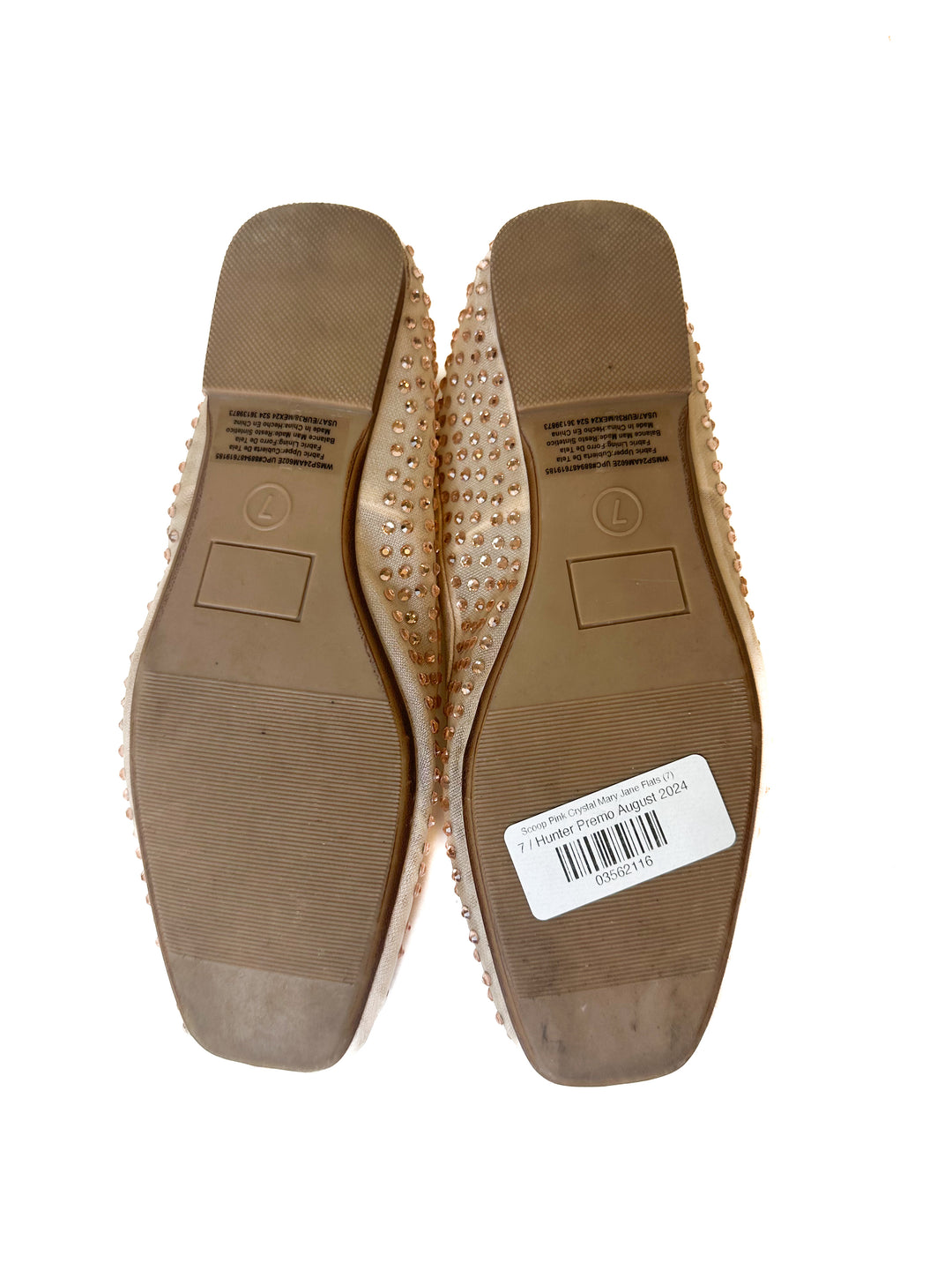 Scoop Pink Crystal Mary Jane Flats (7)