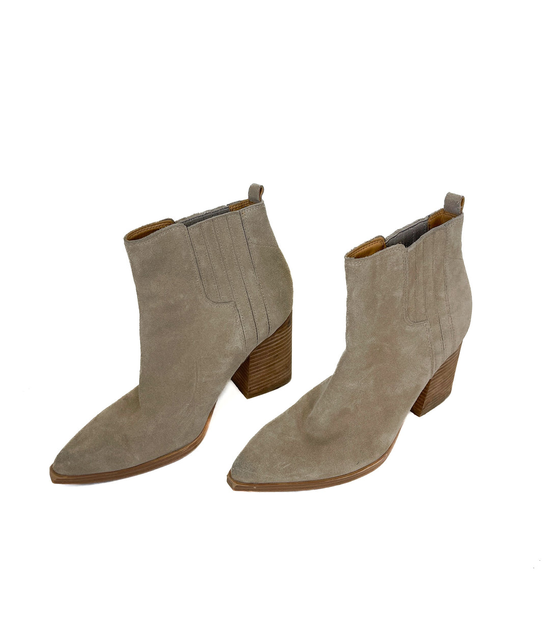 Marc Fisher Tan Leather Ankle Boots (8.5)