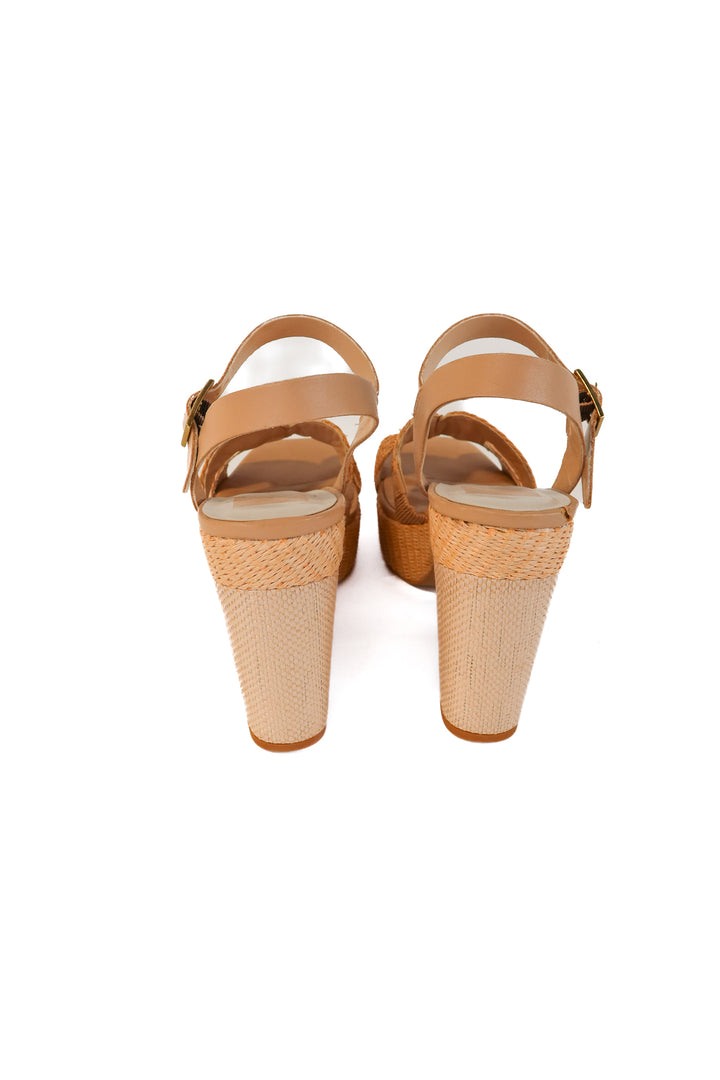 dolce vita woven chunky heels (8.5)