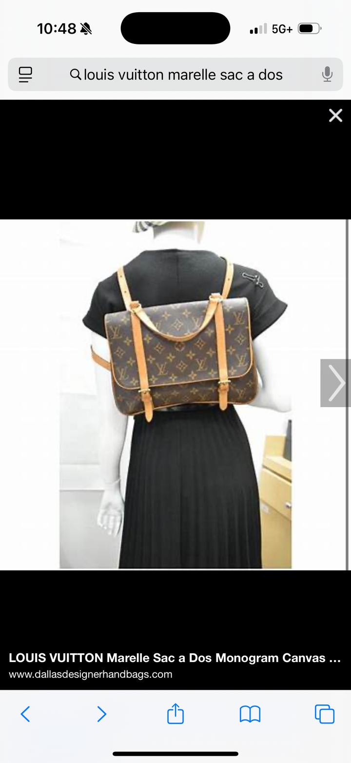 LOUIS VUITTON Monogram Marelle Sac A Dos Satchel bag 3way Backpack-Bag