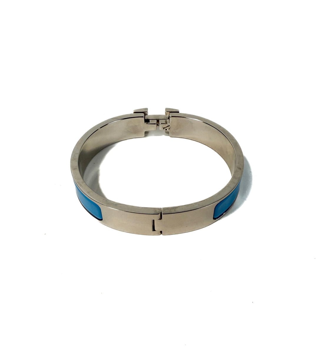 Hermes blue Clic H Bracelet NWOT (retail $770)