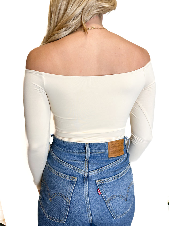 Nuuds Scoop Neck Nude Bodysuit (S)