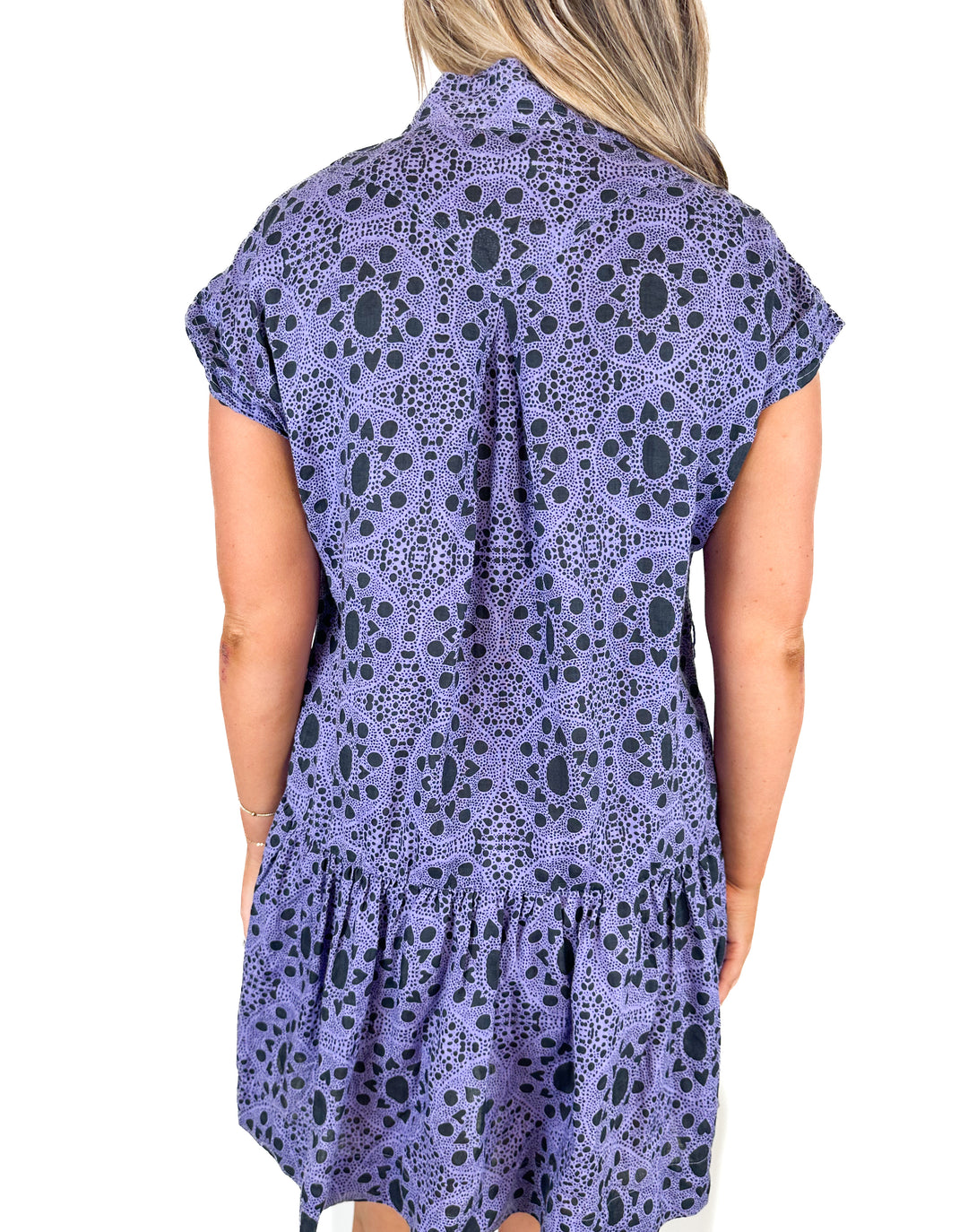 Karina Grimaldi Print Mini Dress (M)
