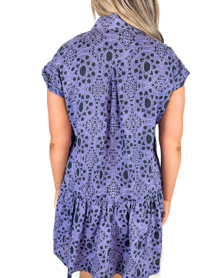 Karina Grimaldi Print Mini Dress (M)
