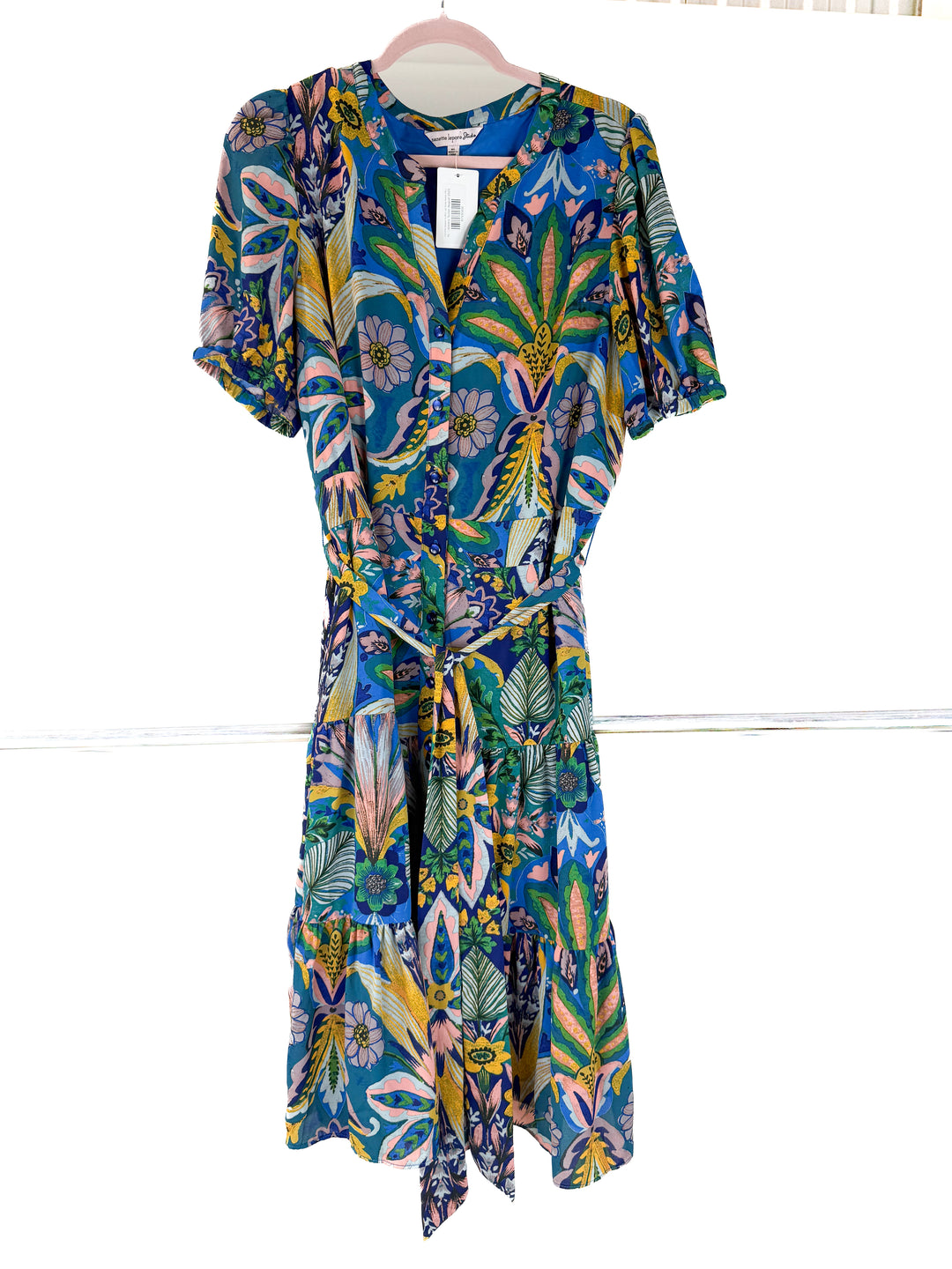 nanette lepore button up floral dress (XL)