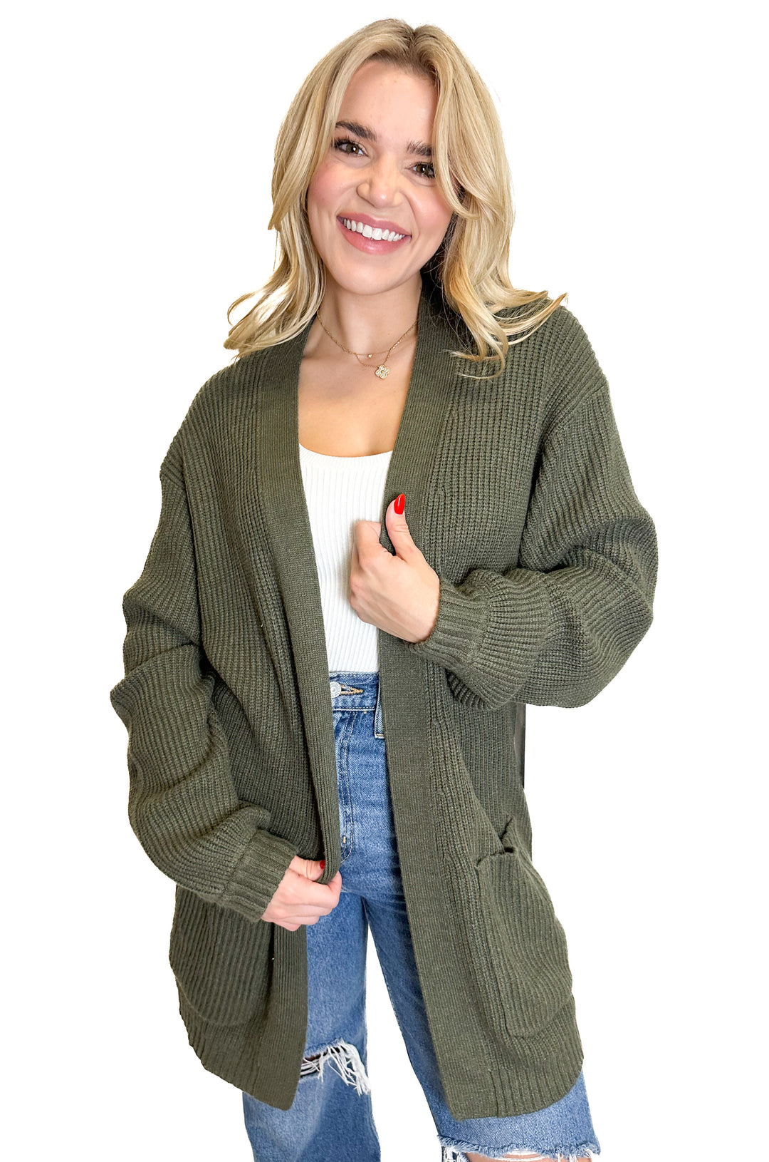 Tavi Alpine Long Cardigan in Green NWT (S)